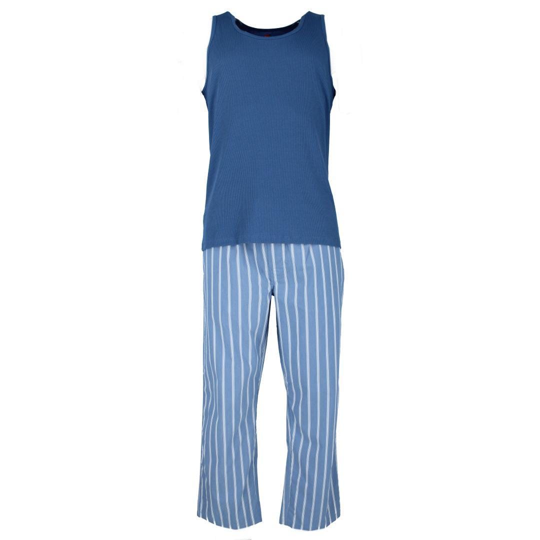 Hanes Men's Tank Top and Woven Pajama Pant Set - Men's Tank Top and Woven Pajama Pant Set