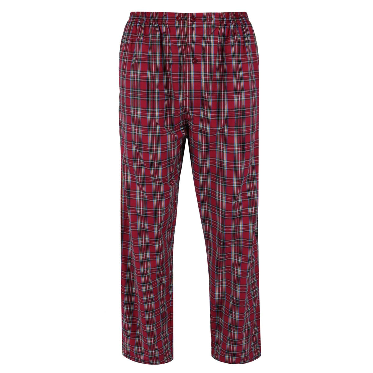 Hanes Men's Big & Tall Broadcloth Long Sleeve Pajama Set - Red