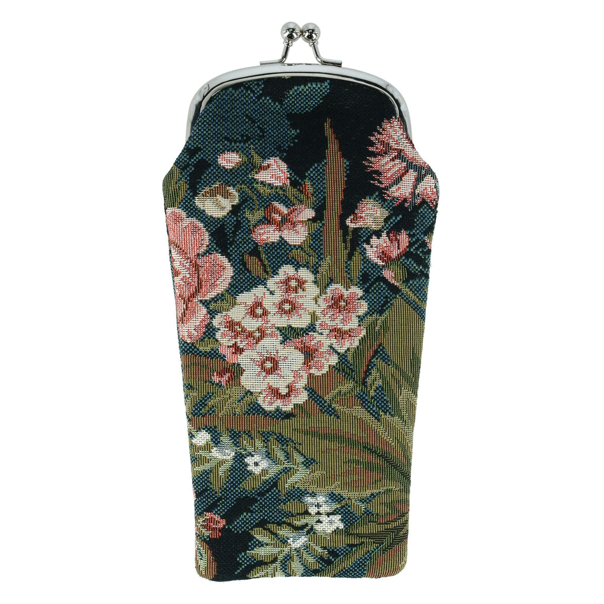 Women's Floral Print Tapestry Glasses Case by CTM Glasses Cases at