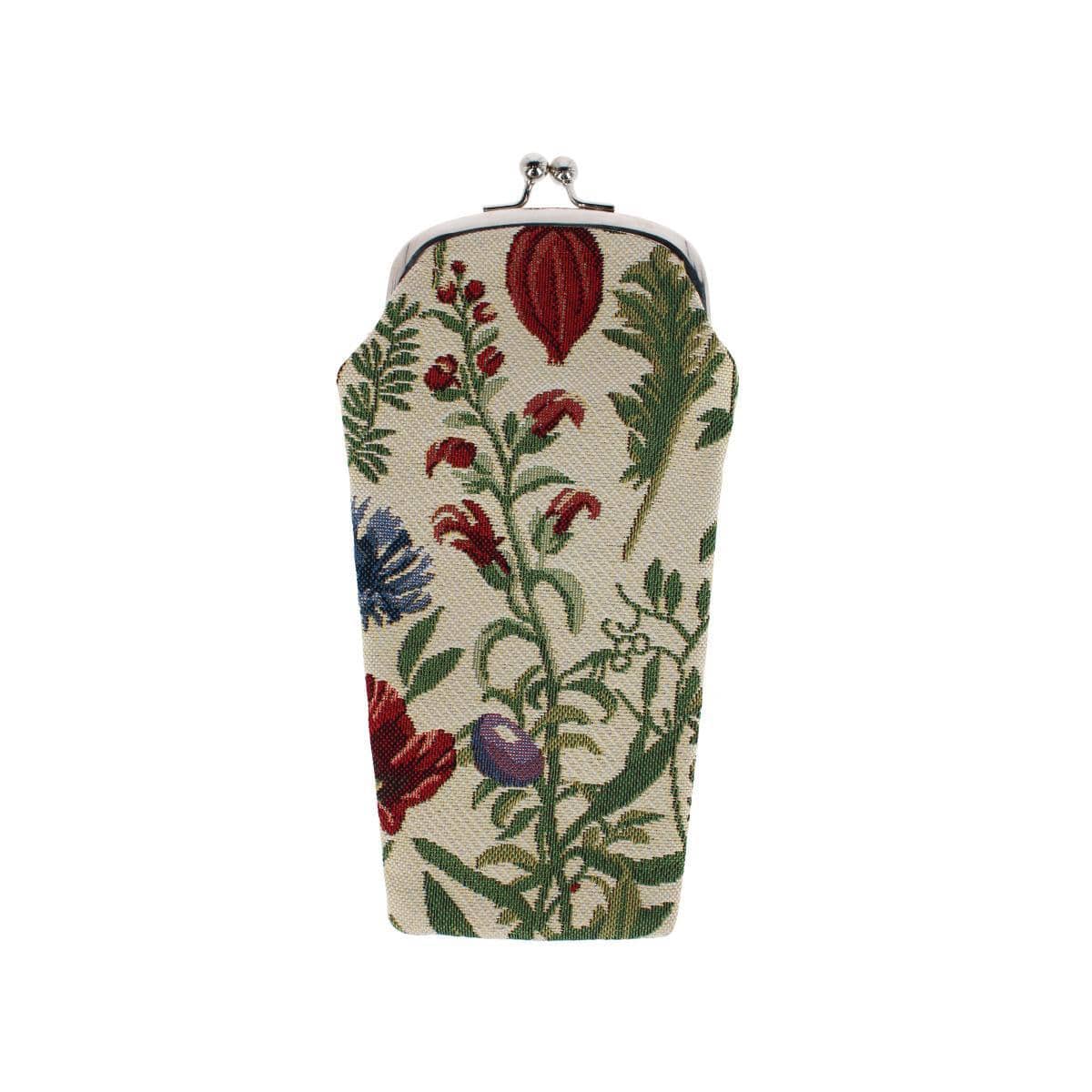 CTM® Women's Garden Print Tapesty Glasses Case - Women's Garden Print Tapesty Glasses Case