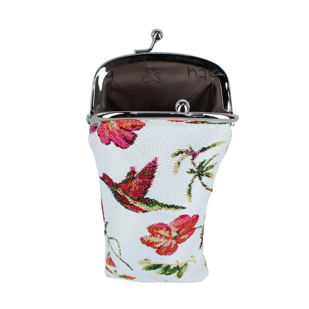 CTM® Women's Hummingbird Print Tapestry Glasses Case - Multiple