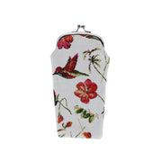 Women's Hummingbird Print Tapestry Glasses Case