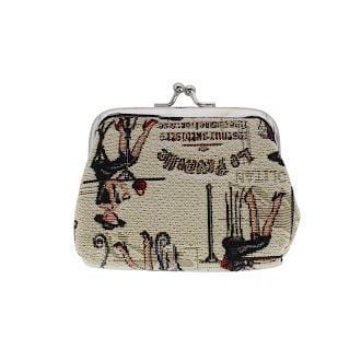 CTM® Women's Rendezvous Themed Tapestry Coin Purse Wallet - Multiple