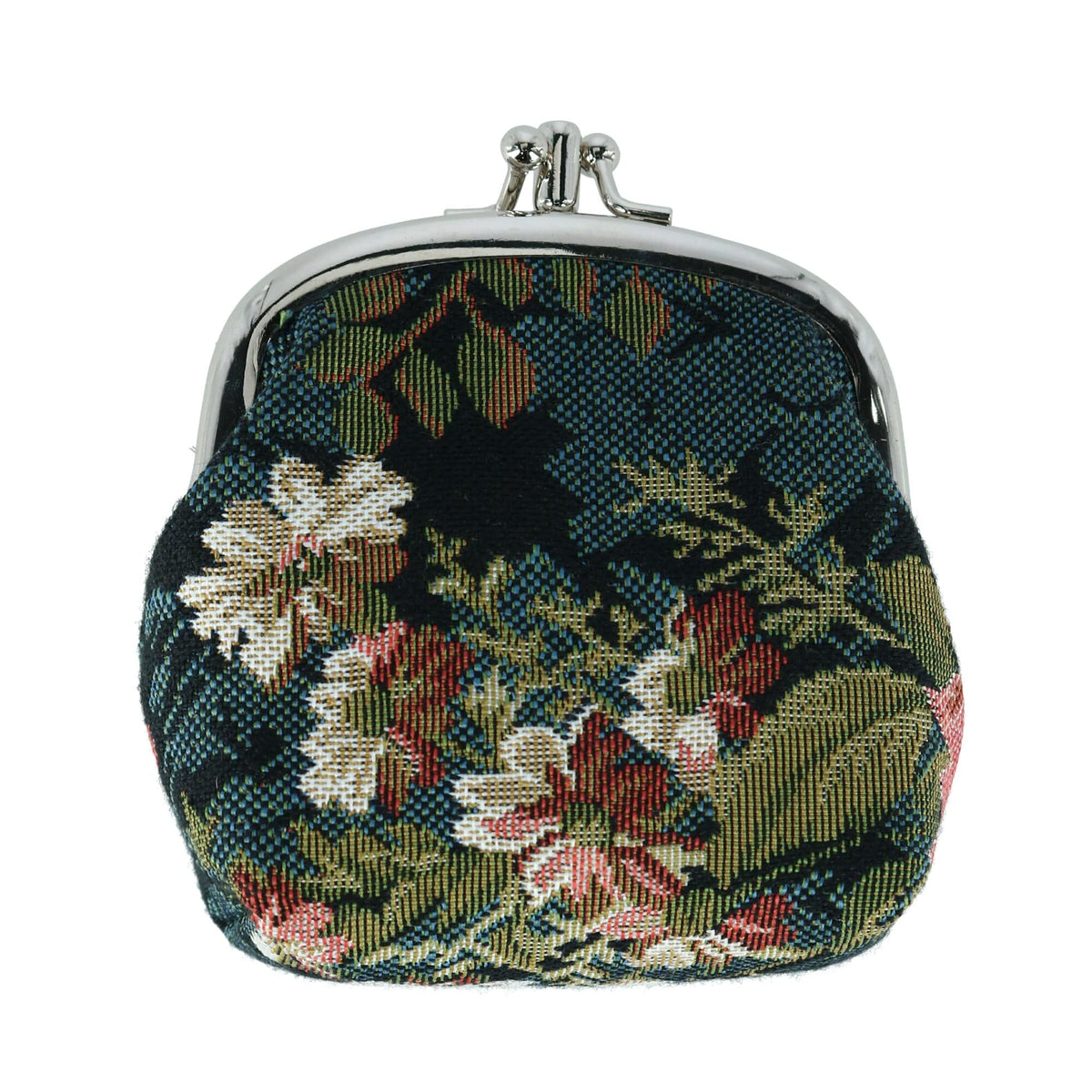 CTM® Women's Floral Print Tapestry Coin Purse Wallet