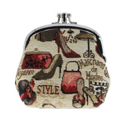 Women's Boutique Themed Tapestry Coin Purse Wallet