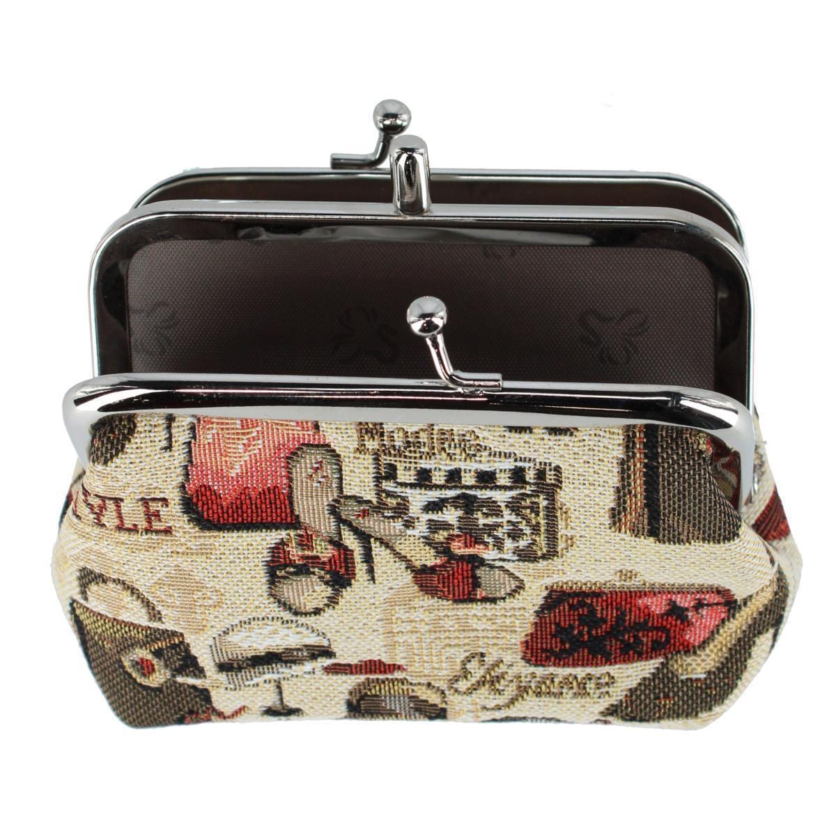 CTM® Women's Boutique Theme Tapestry Coin Purse Wallet - Multiple