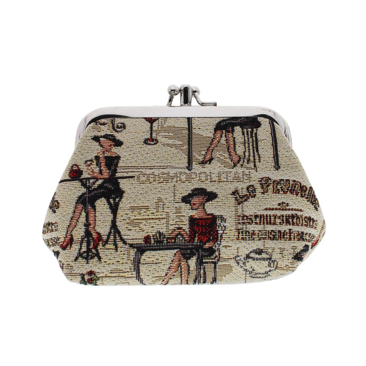 CTM® Women's Rendezvous Themed Tapestry Coin Purse Wallet - Multiple