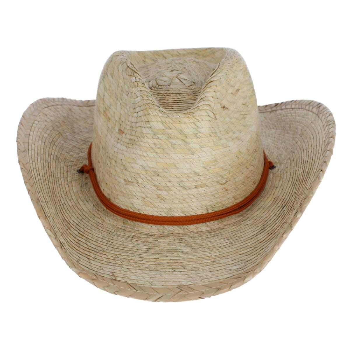 CTM® Unisex Cabo Straw Cowboy Hat with Shapeable Brim - Straw