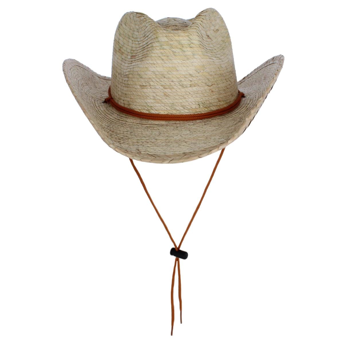 CTM® Unisex Cabo Straw Cowboy Hat with Shapeable Brim - Unisex Cabo Straw Cowboy Hat with Shapeable Brim