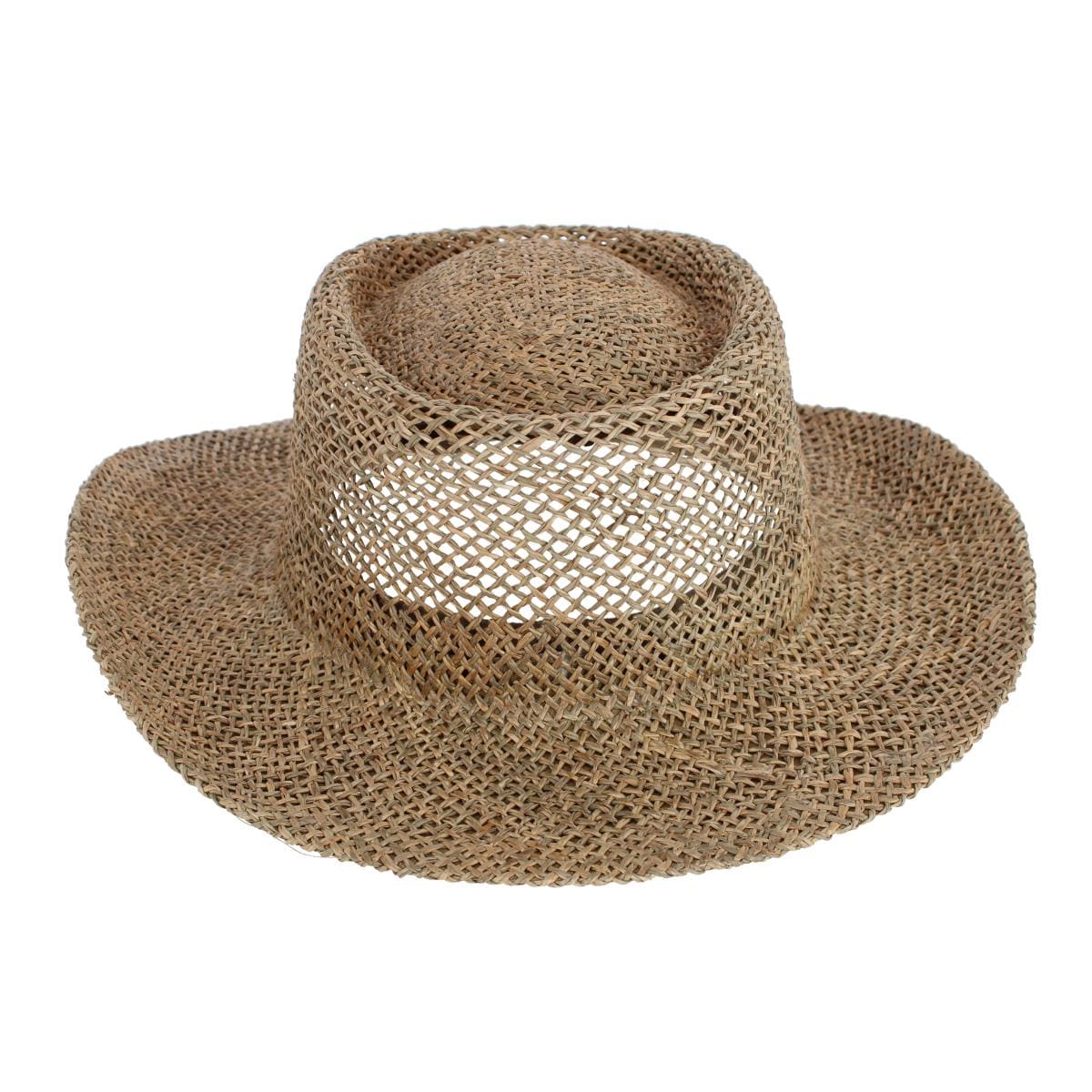 CTM® Unisex Twisted Straw Gambler Hat - Unisex Twisted Straw Gambler Hat