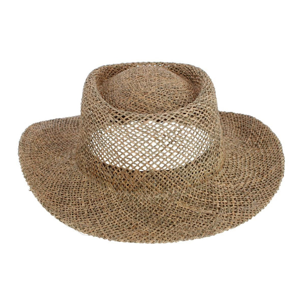 Men's Twisted Straw Gambler Hat