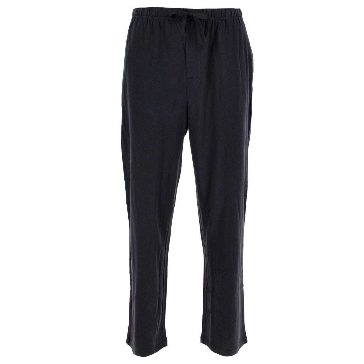 CTM® Men's Cotton Jersey Lounge Pants - Black