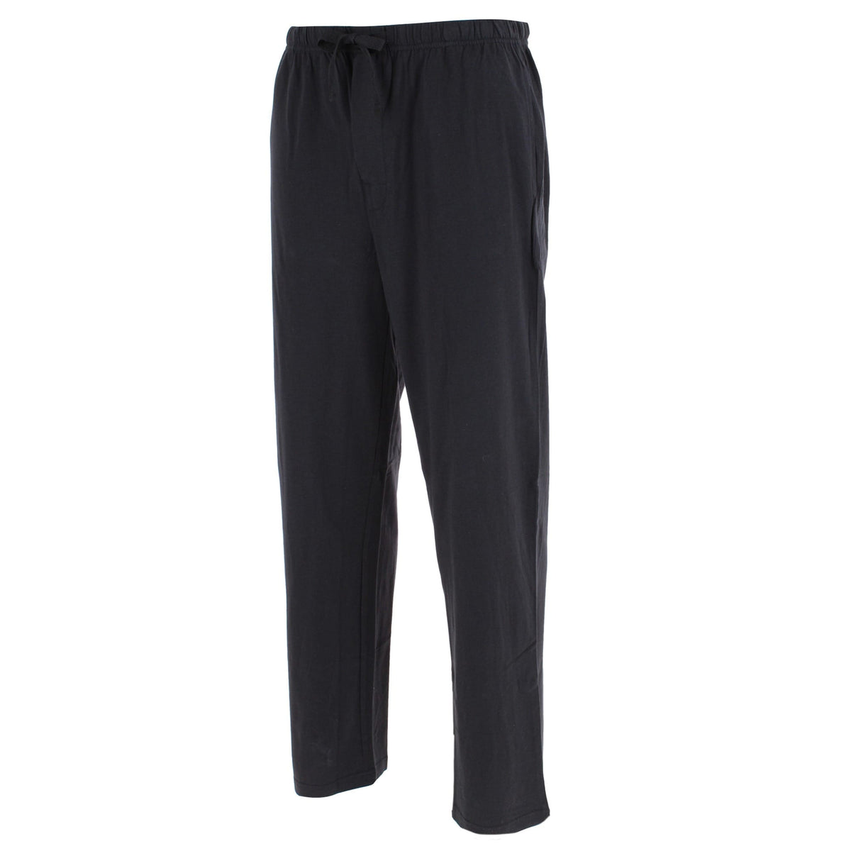 CTM® Men's Cotton Jersey Lounge Pants - Black
