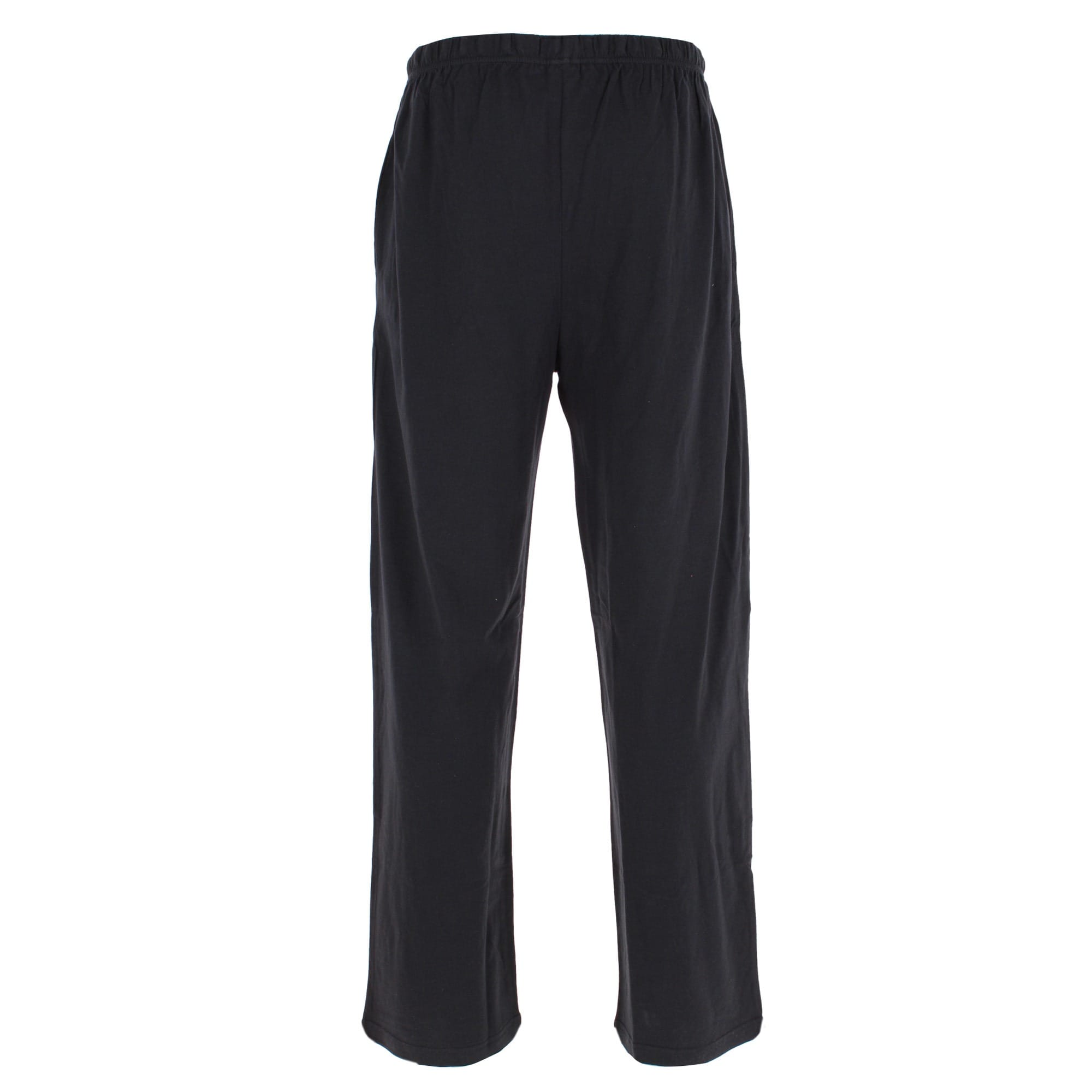 CTM® Men's Cotton Jersey Lounge Pants - Black