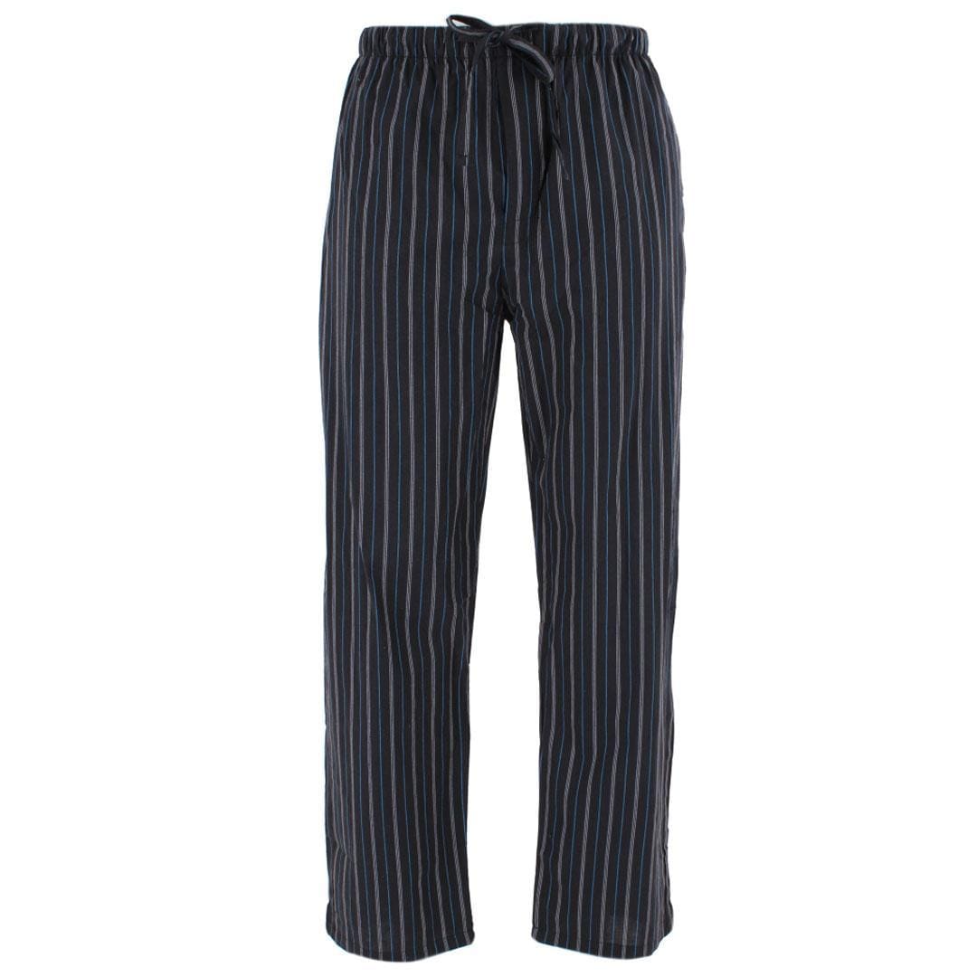 CTM® Men's Cotton Poplin Striped Pajama Pants
