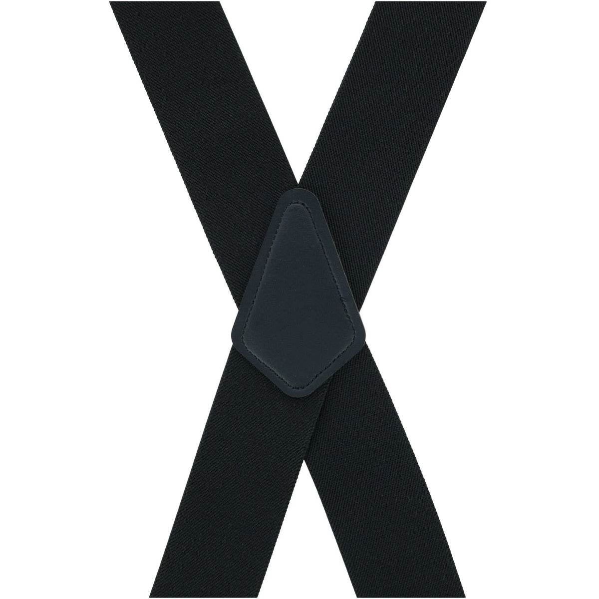Perry Suspenders™ Men's Solid Color X-Back Clip-End Suspenders - Black