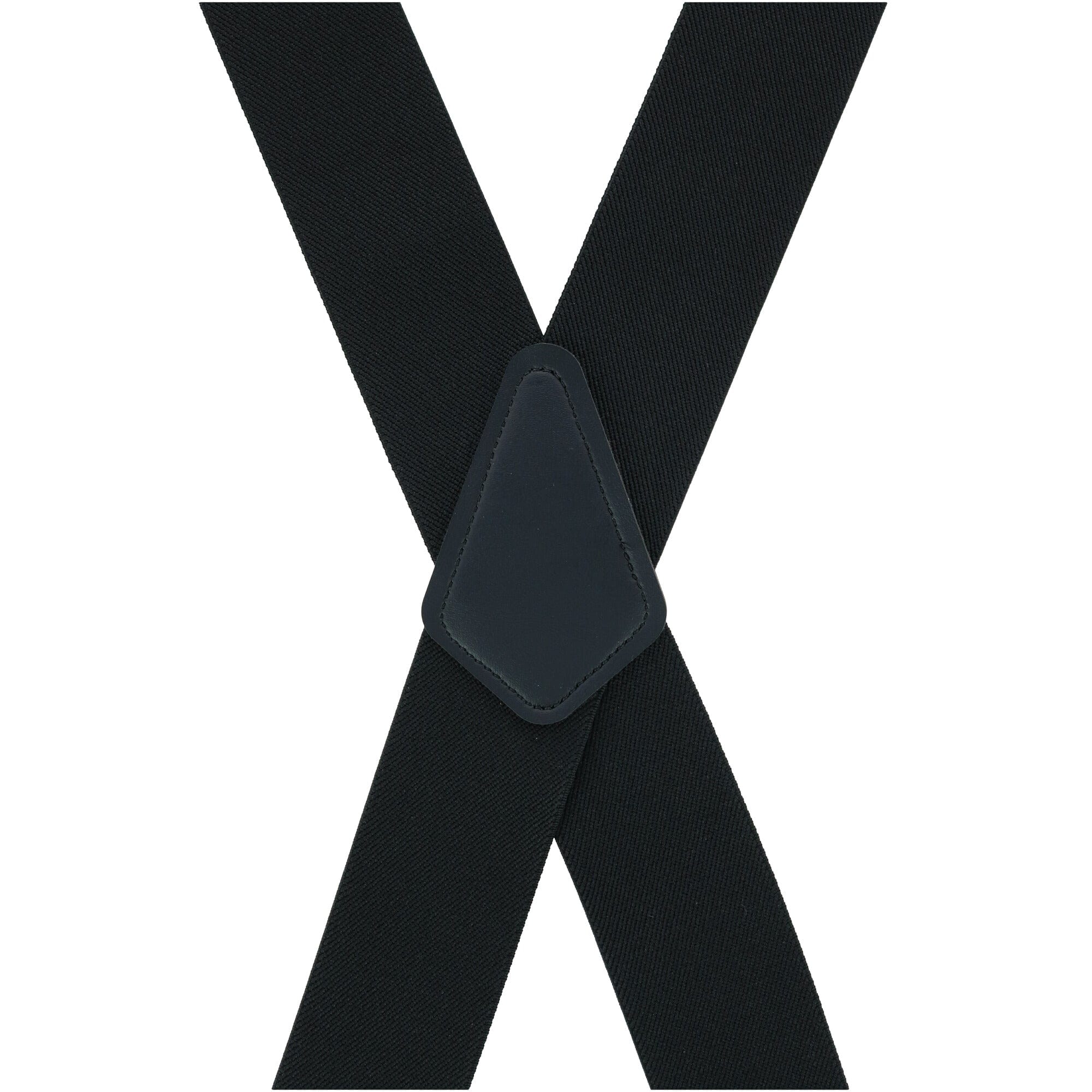 Perry Suspenders™ Men's Big & Tall Solid Color X-Back Clip-End Suspenders - Black