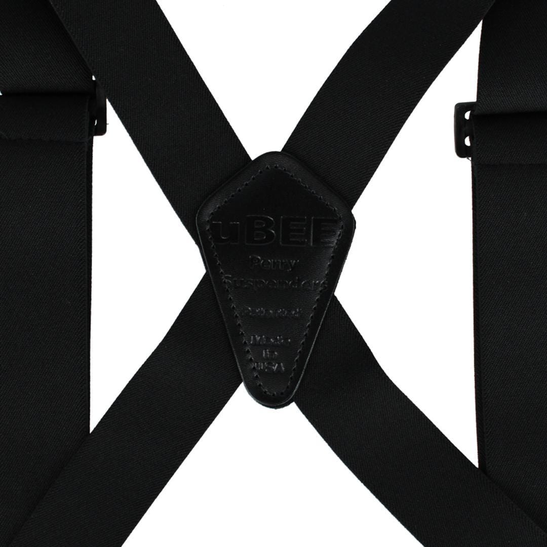 Perry Suspenders™ Men's 1.5 Inch Elastic Outback Ubee Trucker Suspenders - Black