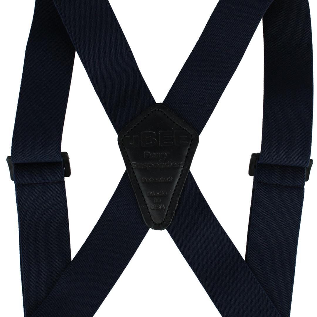 Perry Suspenders™ Men's 1.5 Inch Elastic Outback Ubee Trucker Suspenders - Navy