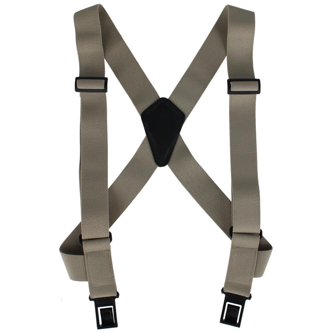 Perry Suspenders™ Men's 1.5 Inch Elastic Outback Ubee Trucker Suspenders - Tan