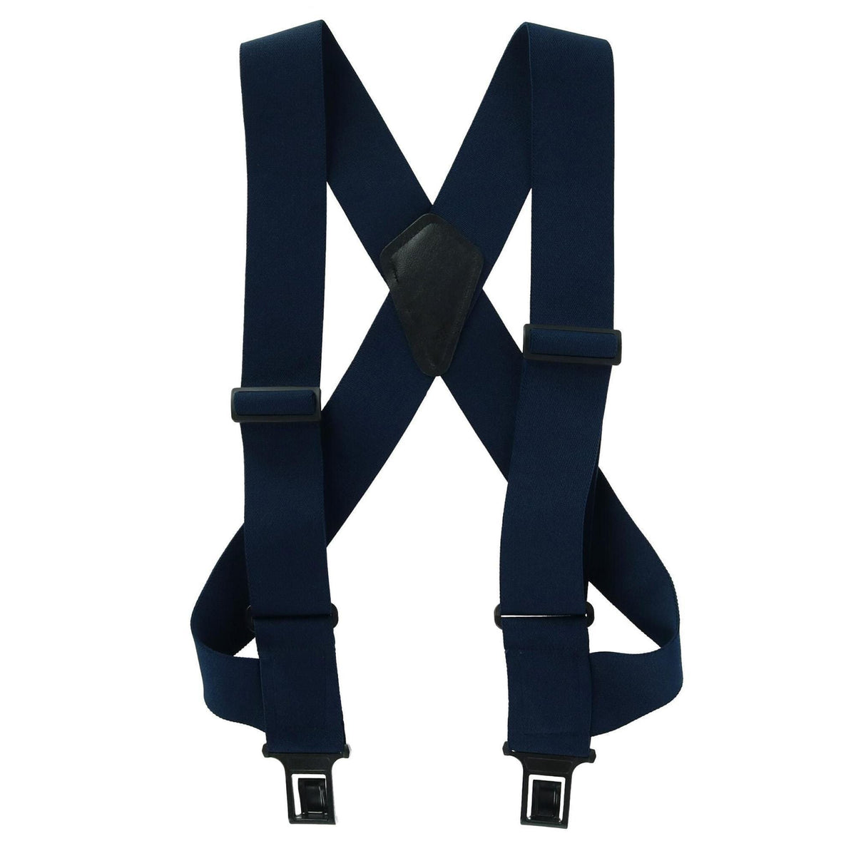 Perry Suspenders™ Men's Big & Tall Elastic Side Clip Trucker Suspenders - Navy