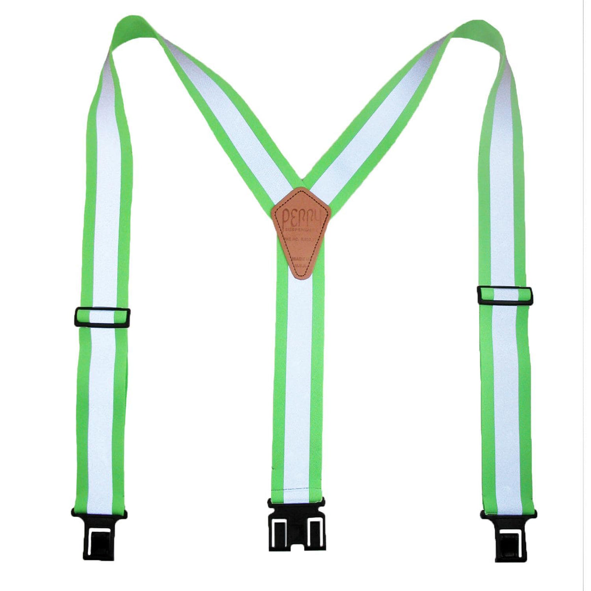 Perry Suspenders™ Big & Tall Elastic Hook End Reflective Suspenders