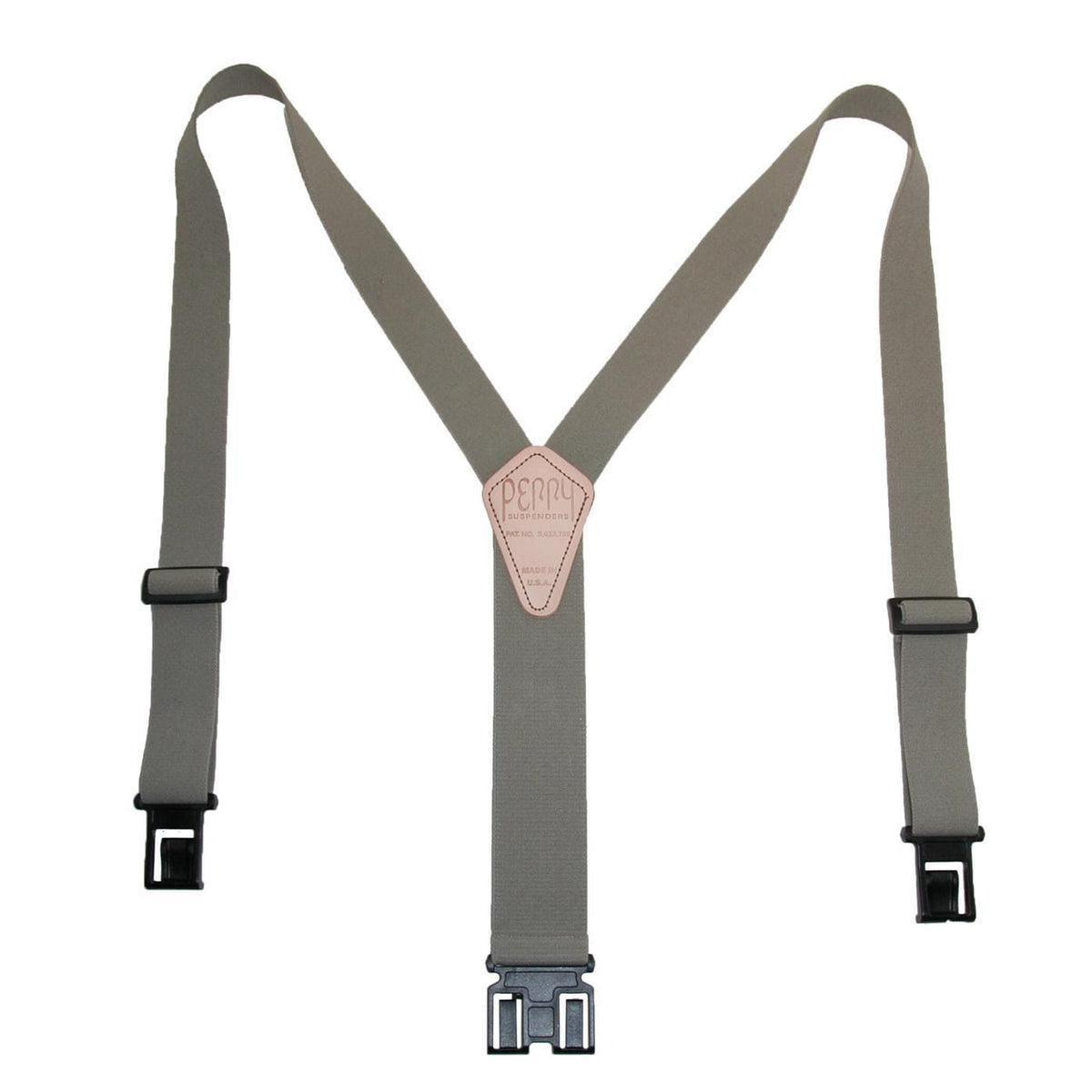 Perry Suspenders™ Men's Elastic 1.5 Inch Wide Hook End Suspenders - Tan