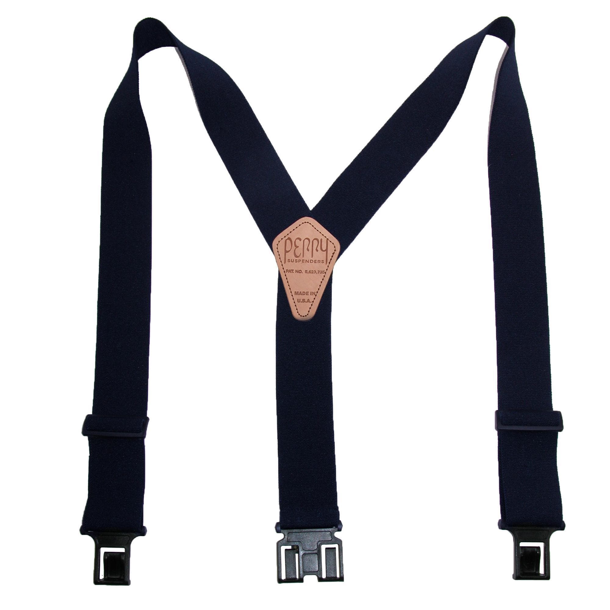 Perry Suspenders™ Men's Elastic 2 Inch Hook End Suspenders (Tall Available)