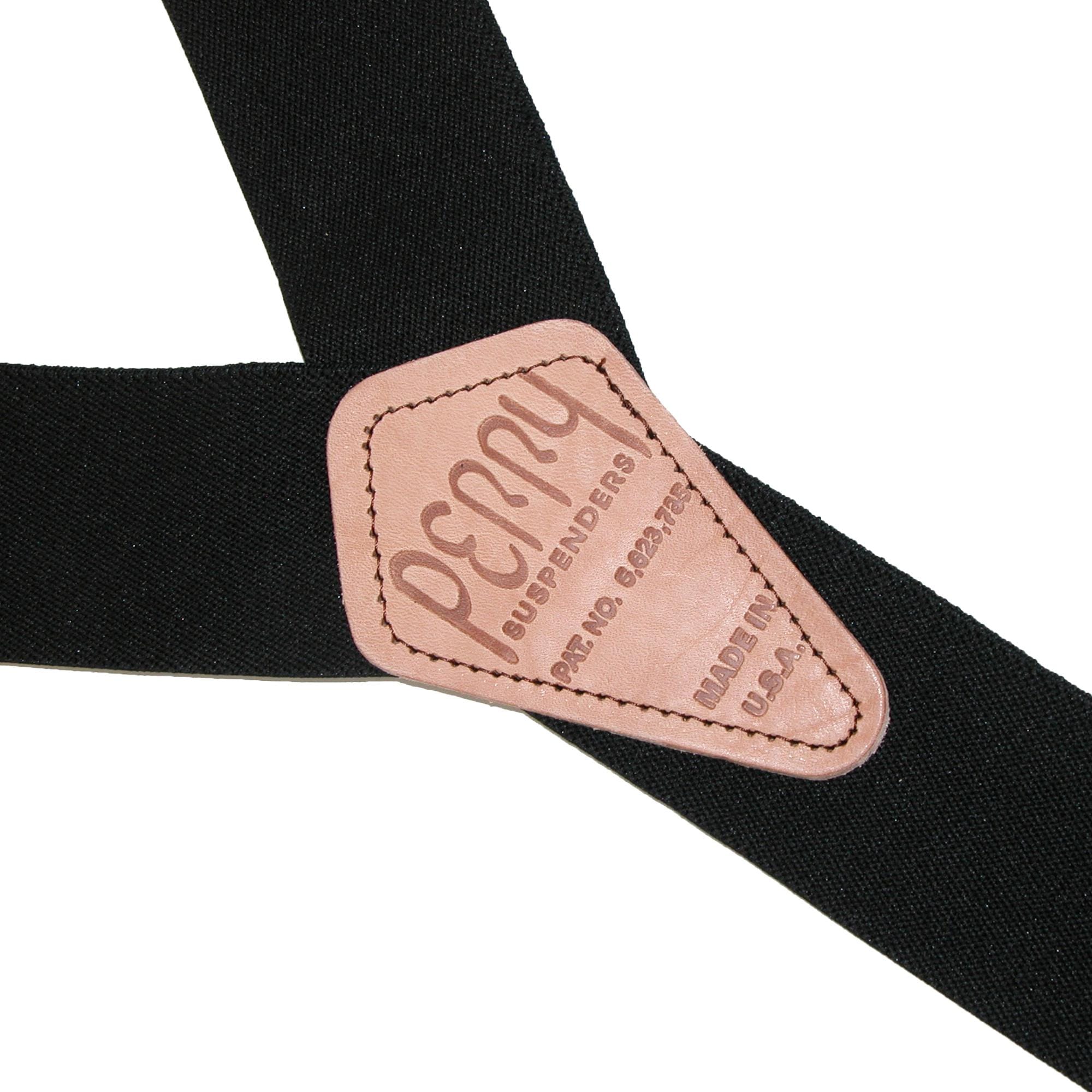 Perry Suspenders™ Men's Elastic 2 Inch Hook End Suspenders (Tall Available) - Red