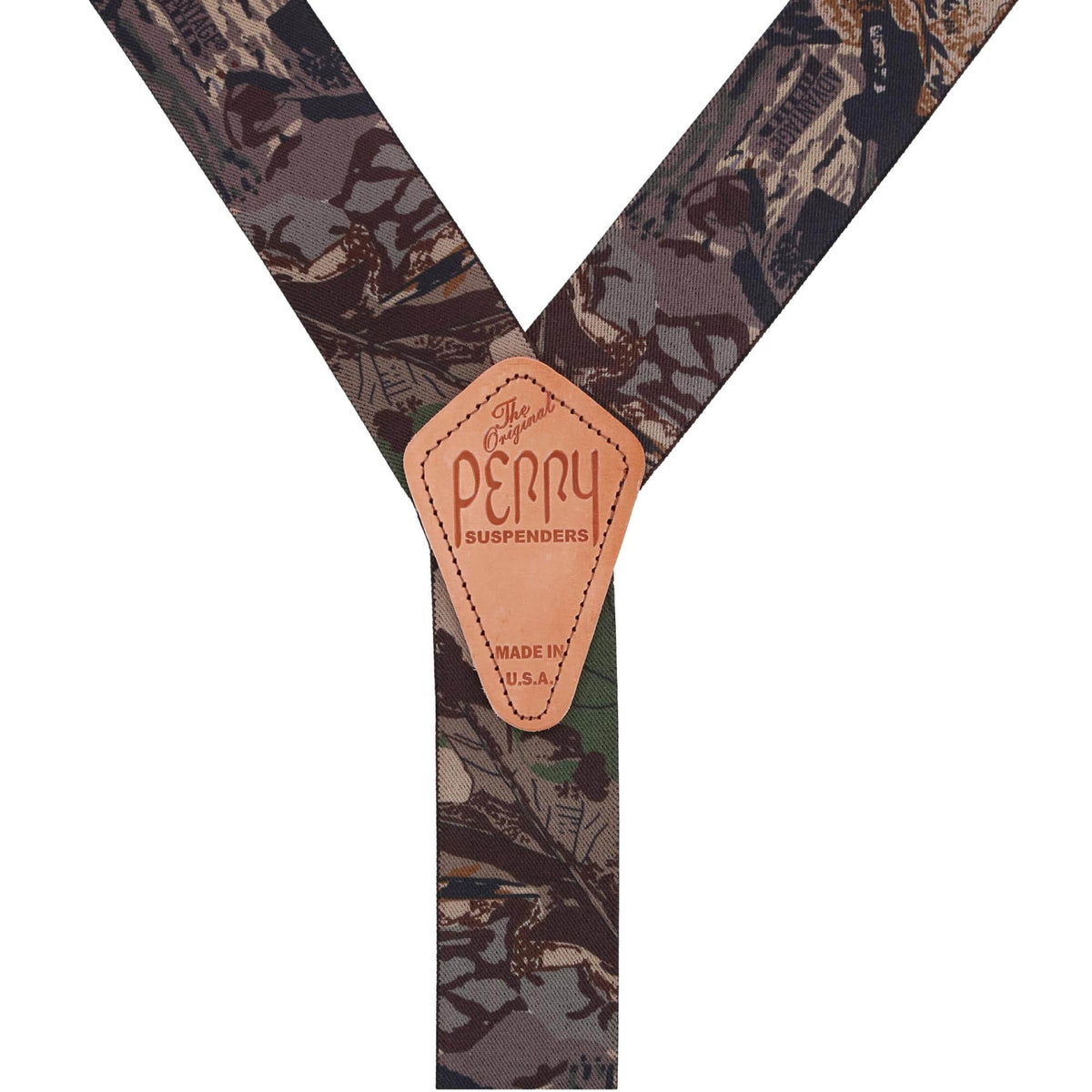 Perry Suspenders™ Men's Elastic Hook End Camo Suspenders (Tall Available) - Camo