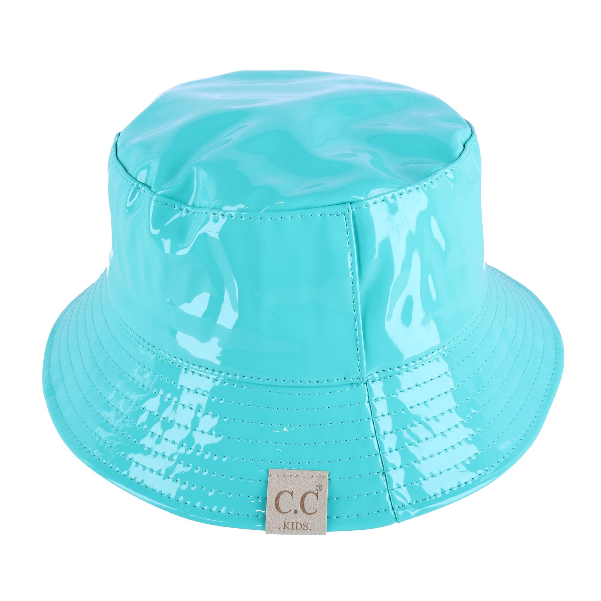 C.C Girl's Shiny Rain Bucket Hat - Mint
