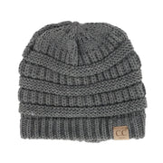 Kids' One Size (2-5) Fuzzy Lined Solid Cable Knit Winter Beanie