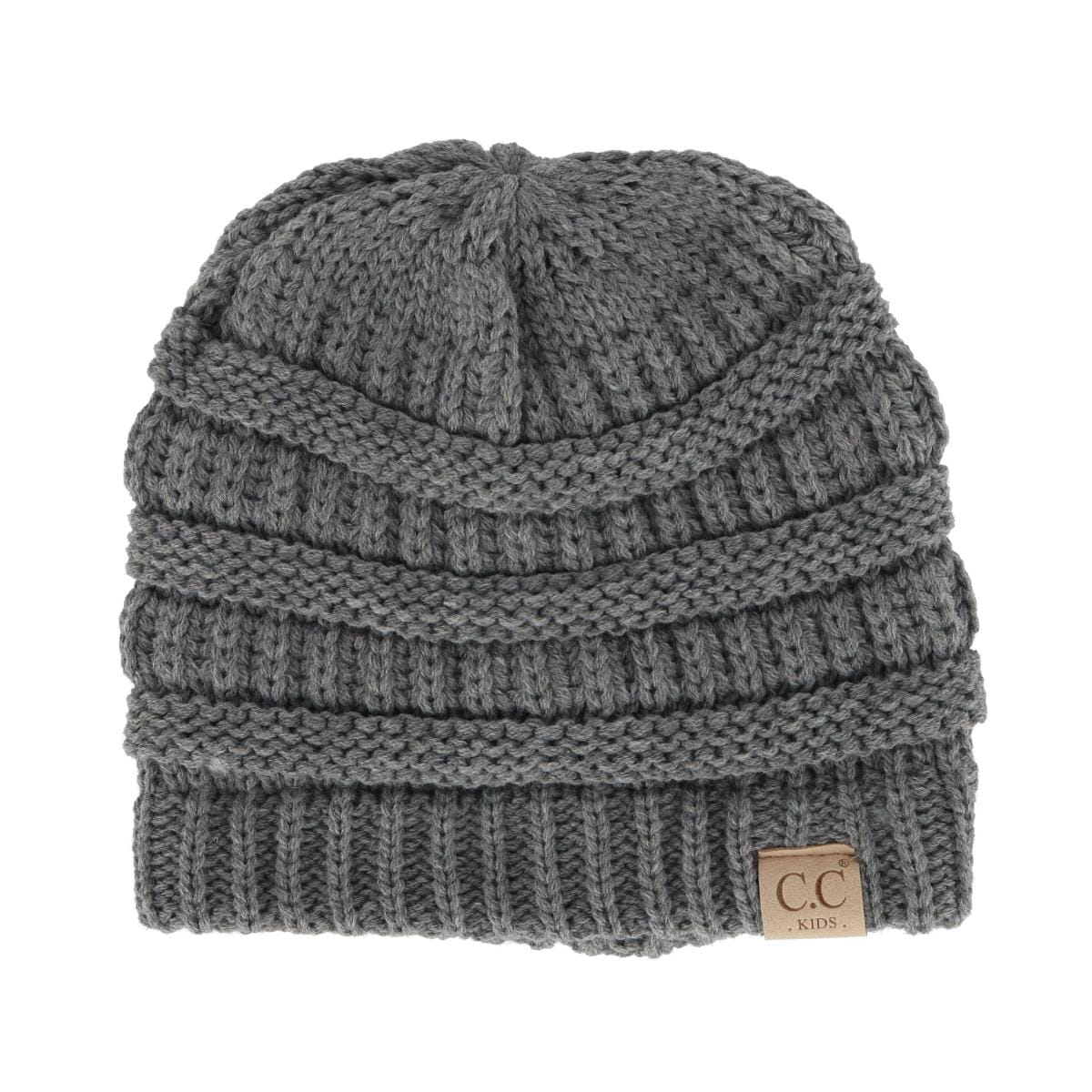 C.C Kids' One Size (2-5) Fuzzy Lined Solid Cable Knit Winter Beanie - Kids' One Size (2-5) Fuzzy Lined Solid Cable Knit Winter Beanie