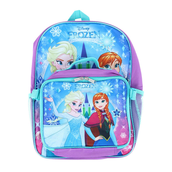 Girl's 16-Inch Frozen Backpack with Matching Lunch Bag