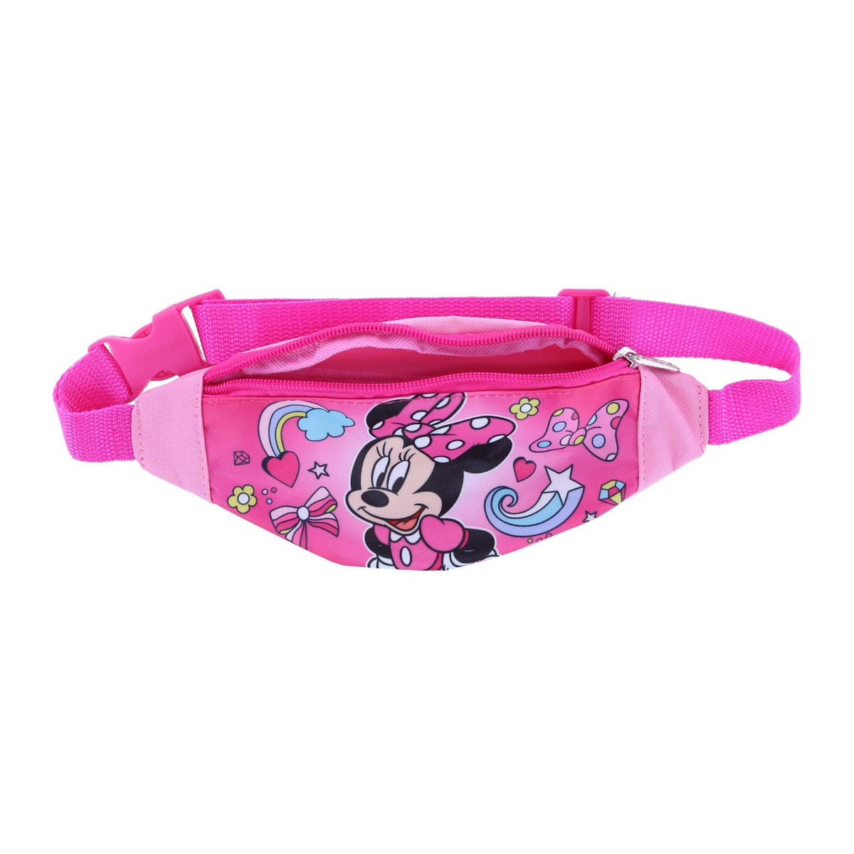 CTM® Girl's Minnie Mouse Adjustable Fanny Waist Pack - Pink