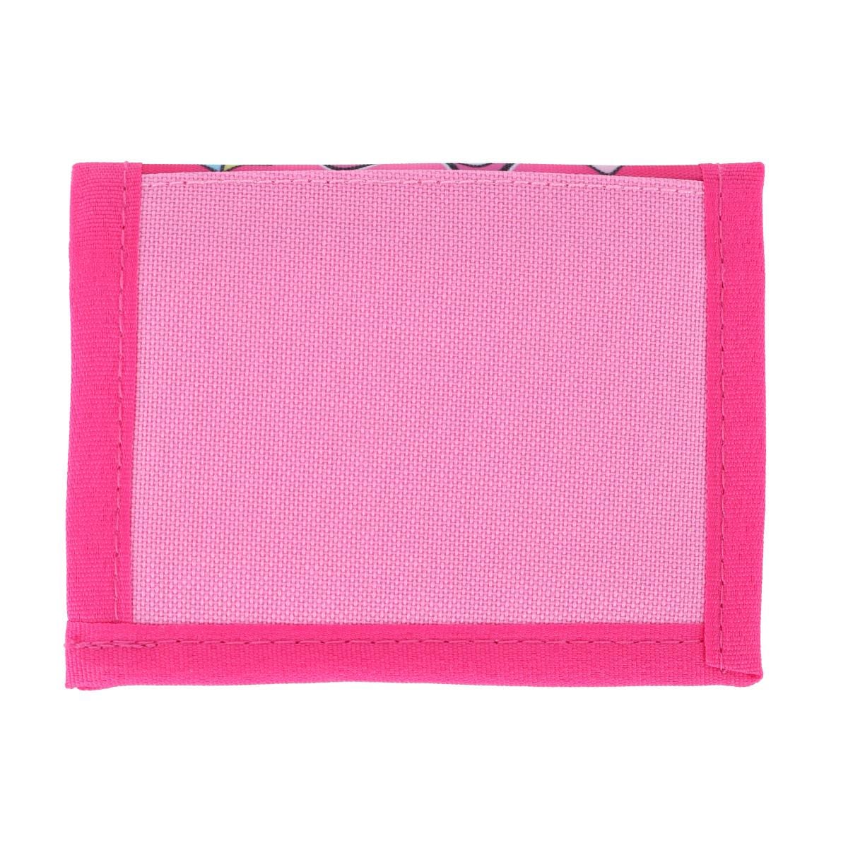 CTM® Kid's Minnie Mouse Bifold Wallet with  Hook and Loop Closure - Pink