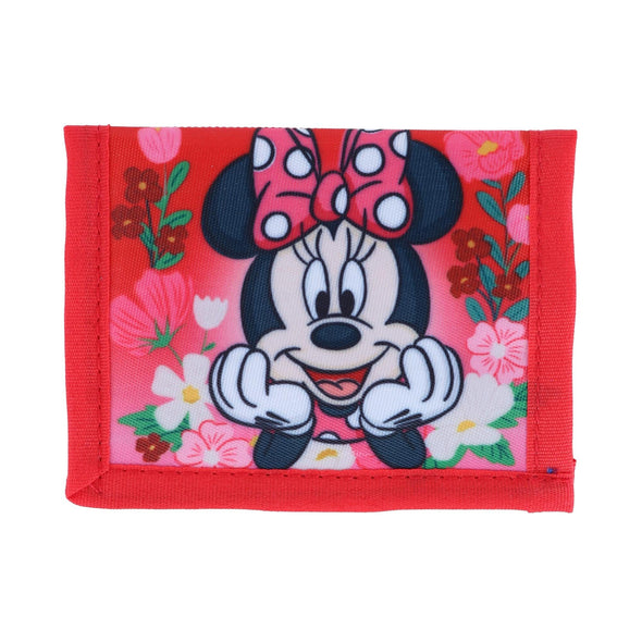 Kid's Minnie Mouse Bifold Wallet with Hook and Loop Closure