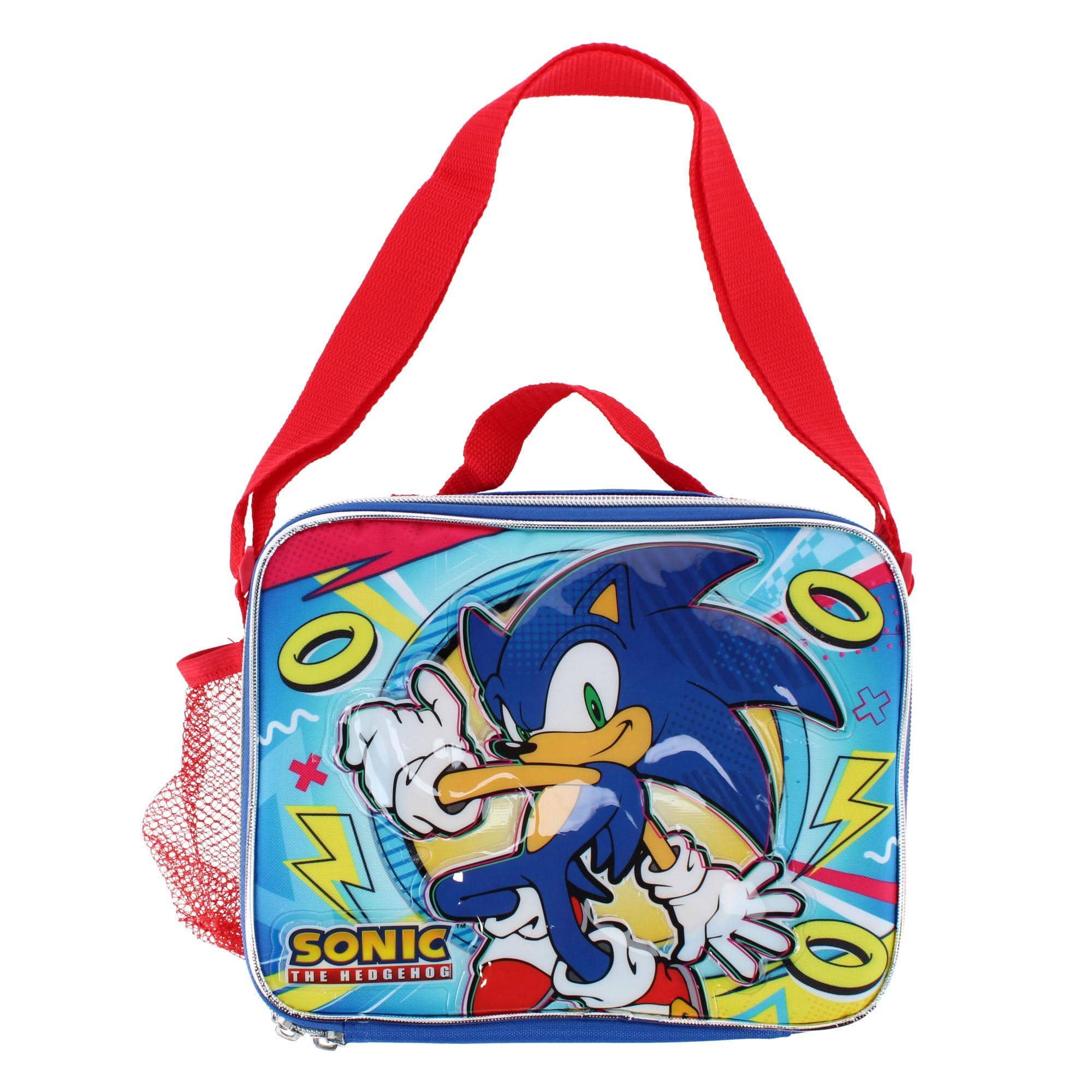 CTM® Boy's Sonic the Hedgehog Lunchbox with Side Pocket - Boy's Sonic the Hedgehog Lunchbox with Side Pocket
