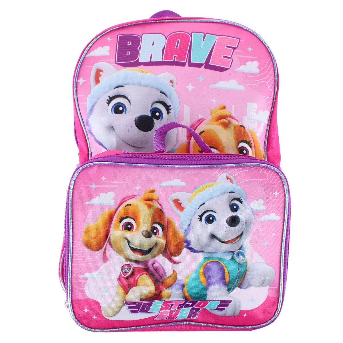 CTM® Girl's Paw Patrol 16 Inch Backpack & Luncbox Set - Pink