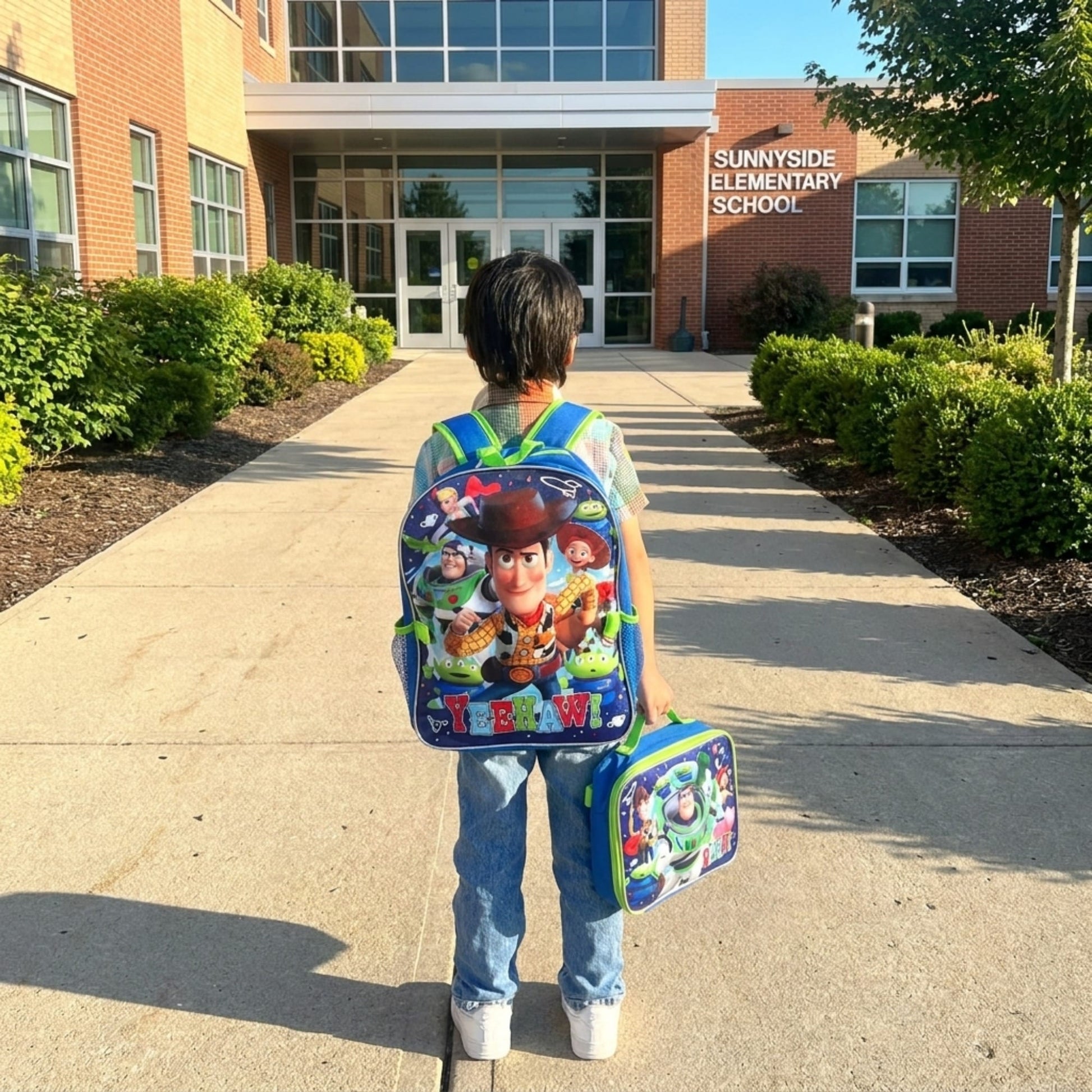 CTM® Kids Toy Story 16 Inch Backpack with Lunchbox - Blue