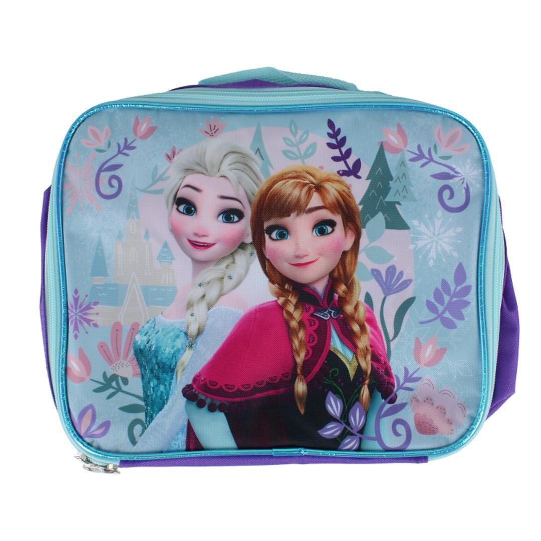 CTM® Girl's Disney Frozen Elsa and Anna Backpack and Lunchbox Set - Purple
