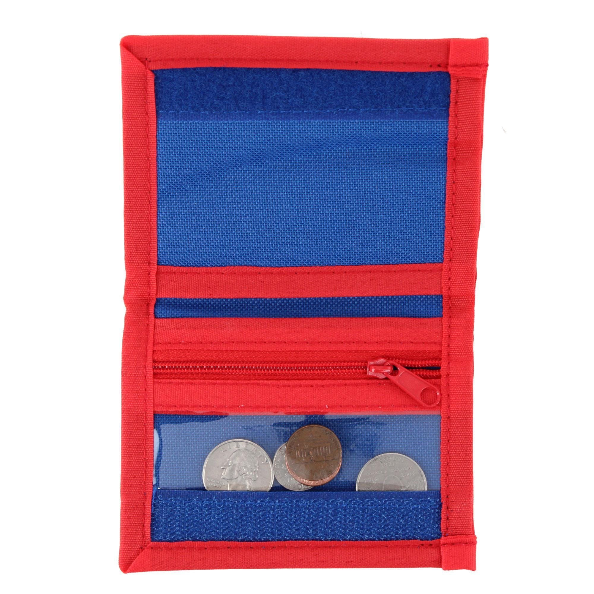 CTM® Kid's Disney Mickey Mouse Bi-Fold Hook & Loop Closure Wallet - Blue