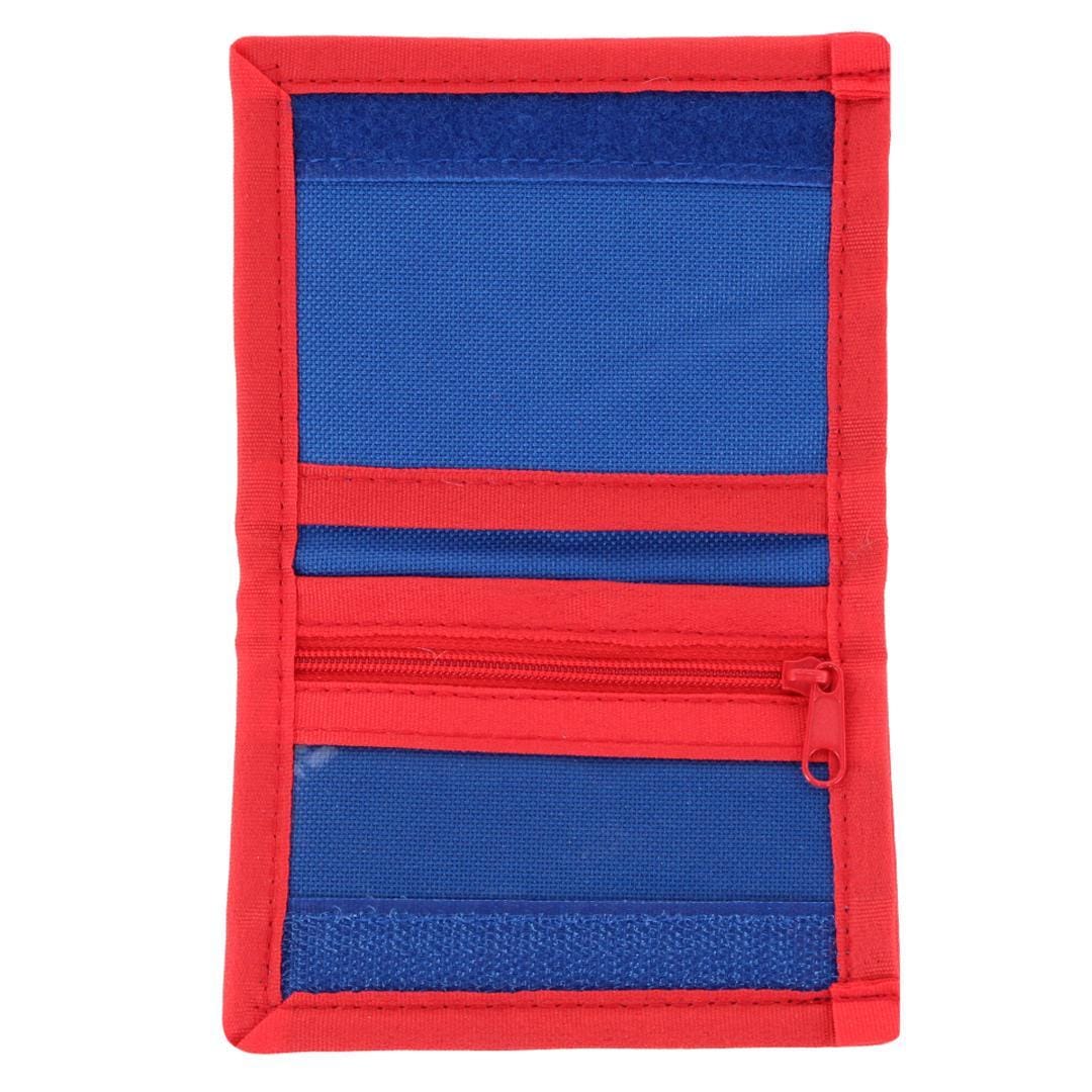 CTM® Kid's Marvel Spiderman Power Hook & Loop Closure Bi Fold Wallet - Blue