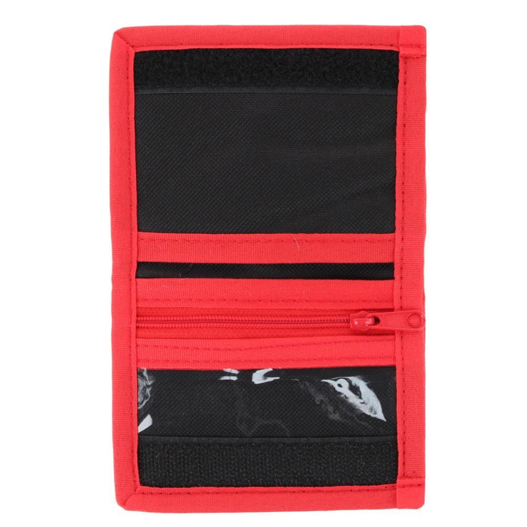 CTM® Kid's Marvel Avengers Dooms Day Hook & Loop Closure Bi Fold Wallet - Black