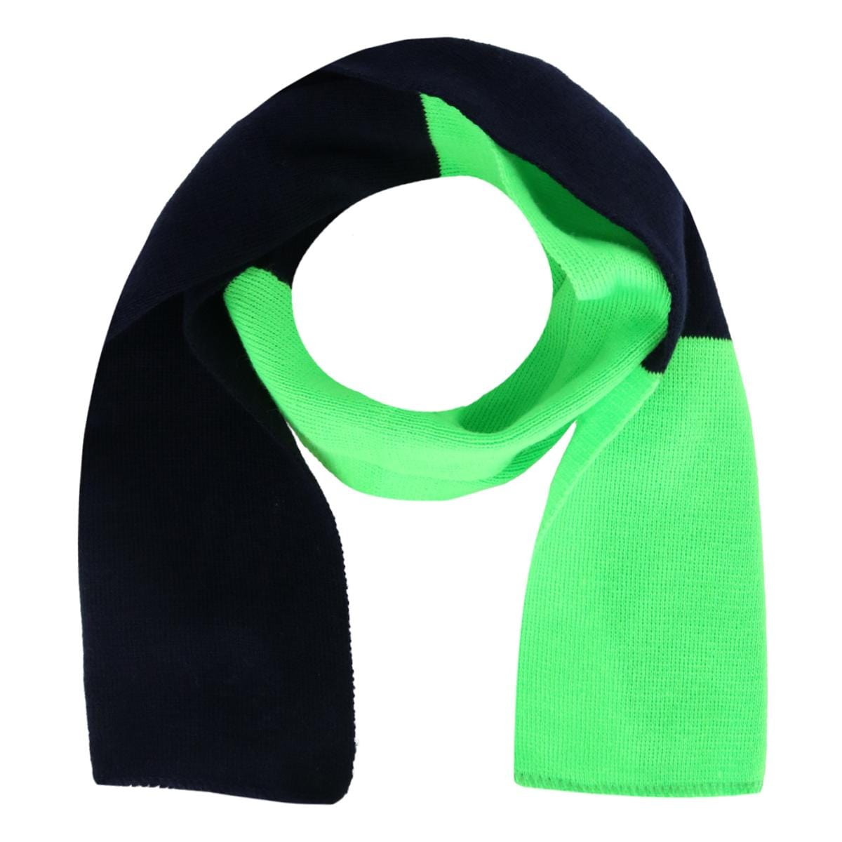 Polar Wear Girl's 3-6 Color Block Winter Beanie Scarf and Gloves Set - Green