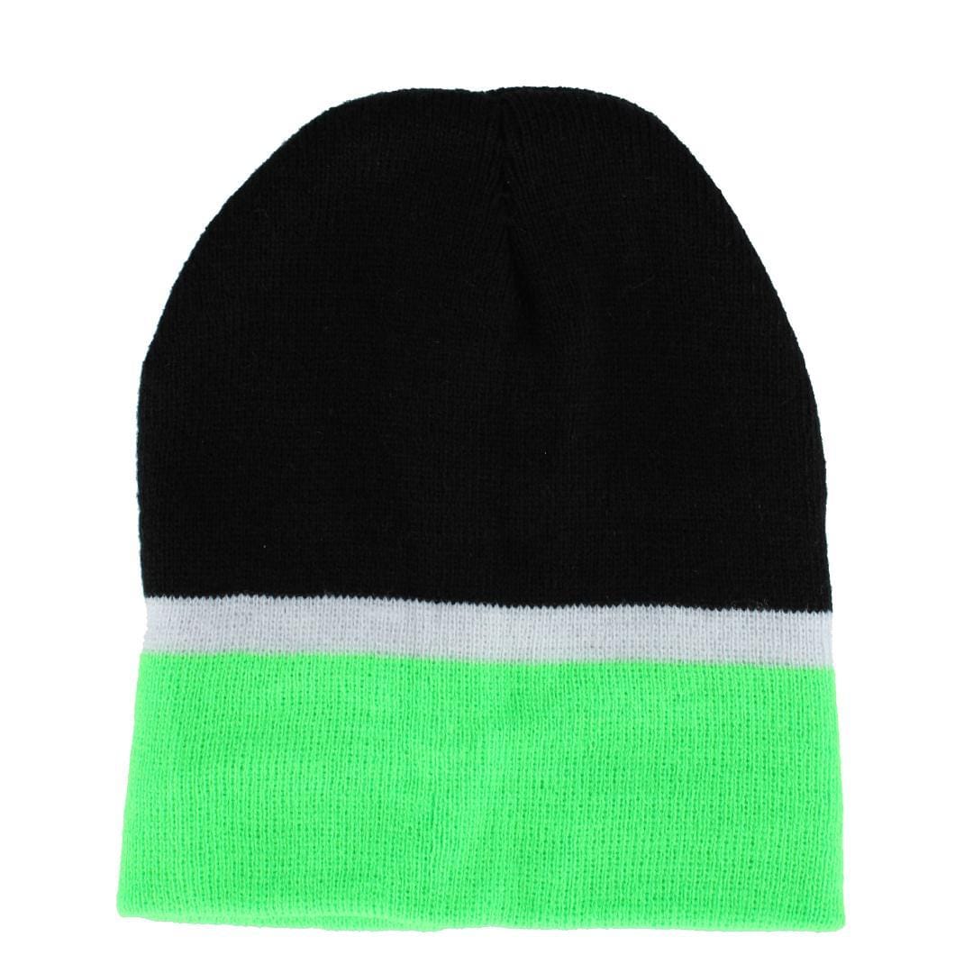 Connex Gear Girl's 8 - 16 Stripe Hat Scarf and Gloves 3 Piece Winter Set - Green