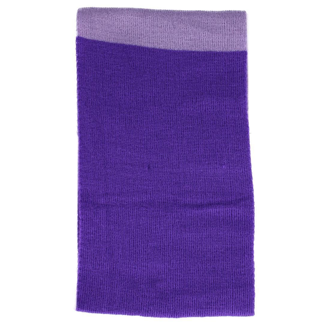 Connex Gear Girl's 8 - 16 Stripe Hat Scarf and Gloves 3 Piece Winter Set - Purple