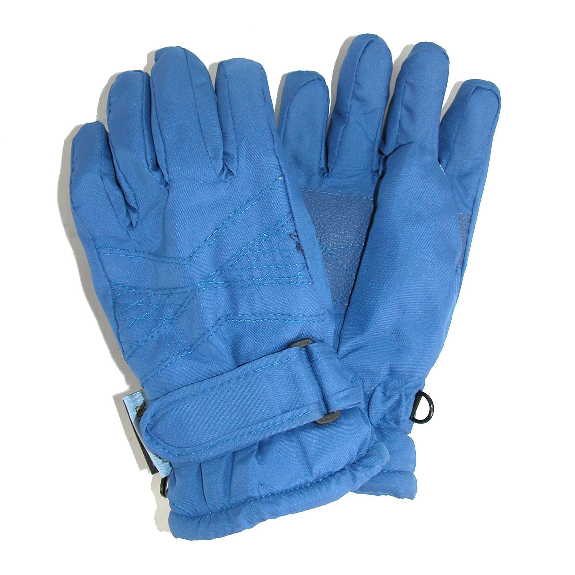 CTM® Toddlers Thinsulate Lined Water Resistant Winter Gloves - Royal