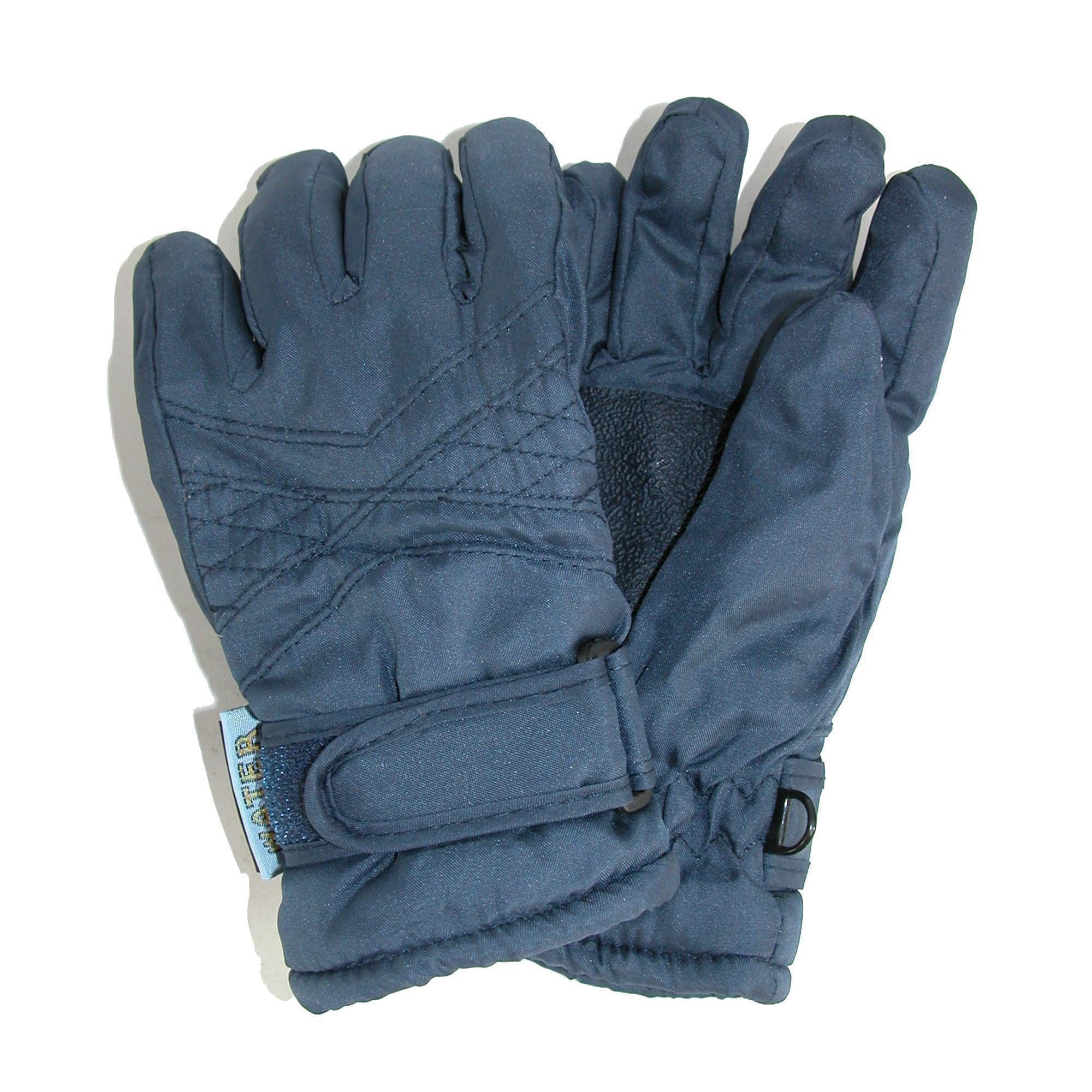 CTM® Toddlers Thinsulate Lined Water Resistant Winter Gloves - Navy