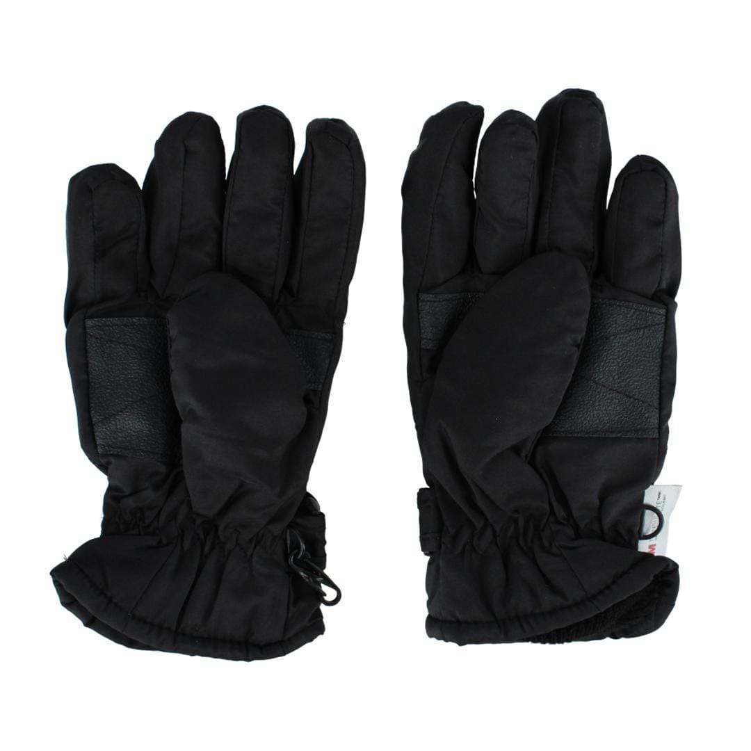 CTM® Kids' 3-6 Thinsulate Lined Waterproof Winter Gloves - Black